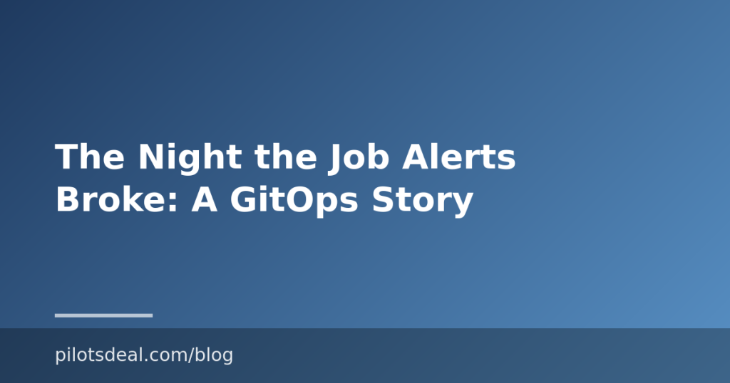 The Night the Job Alerts Broke: A GitOps Story