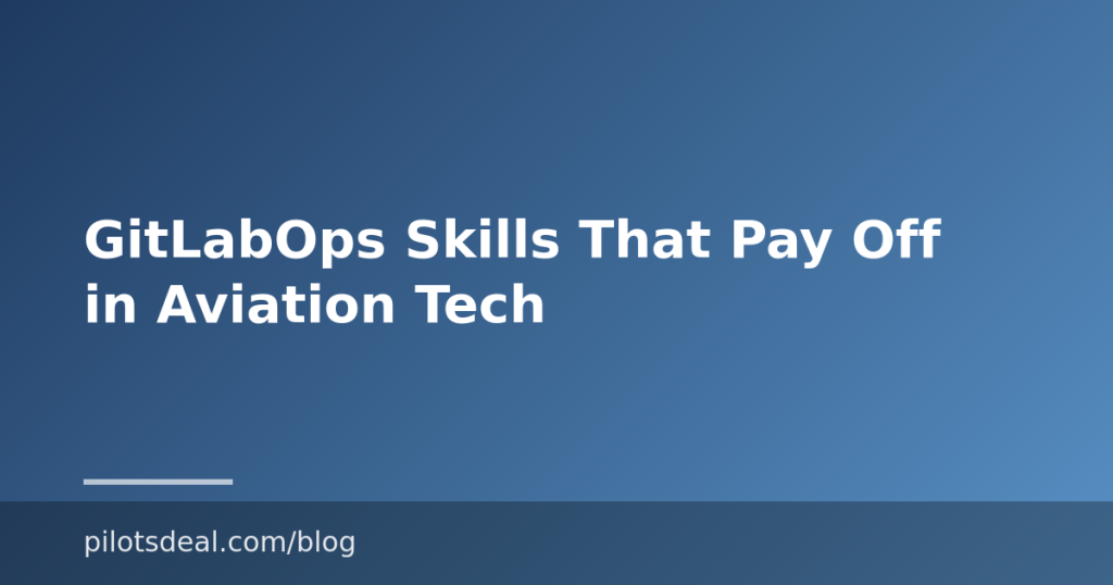 GitLabOps Skills That Pay Off in Aviation Tech